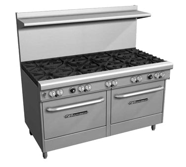 Southbend 4602DD-2TL 60-Inch Commercial Gas Range — 6 burners, standard oven, thermostatic control