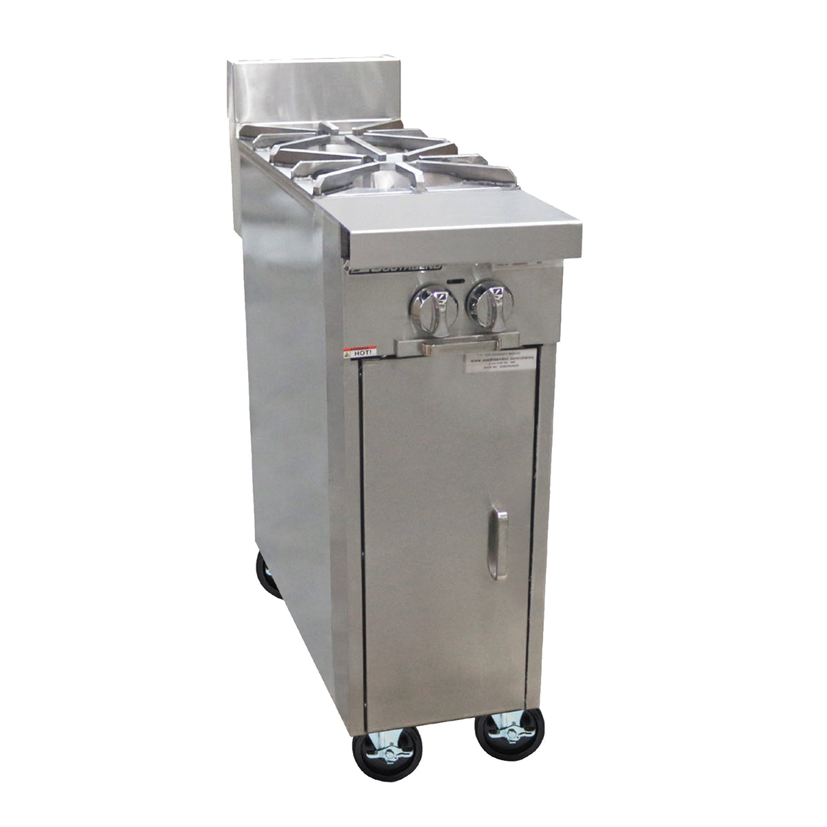 Southbend P12C-B 12-Inch Commercial Gas Range — 2 burners, manual control