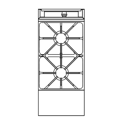 Southbend P16N-X 16-Inch Commercial Gas Range — 2 burners, manual control