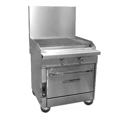 Southbend P32A-CC 32-Inch Commercial Gas Range — convection oven, manual control
