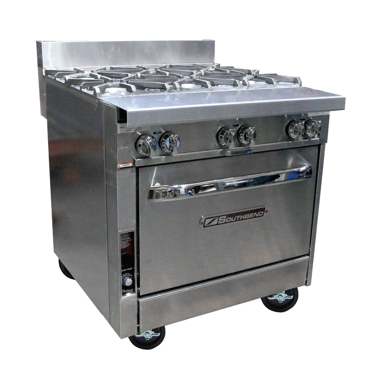 Southbend P32C-BBB 32-Inch Commercial Gas Range — 6 burners, manual control