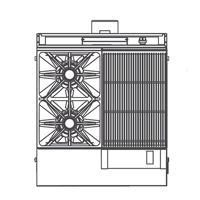 Southbend P32N-XC 32-Inch Commercial Gas Range — 2 burners, manual control