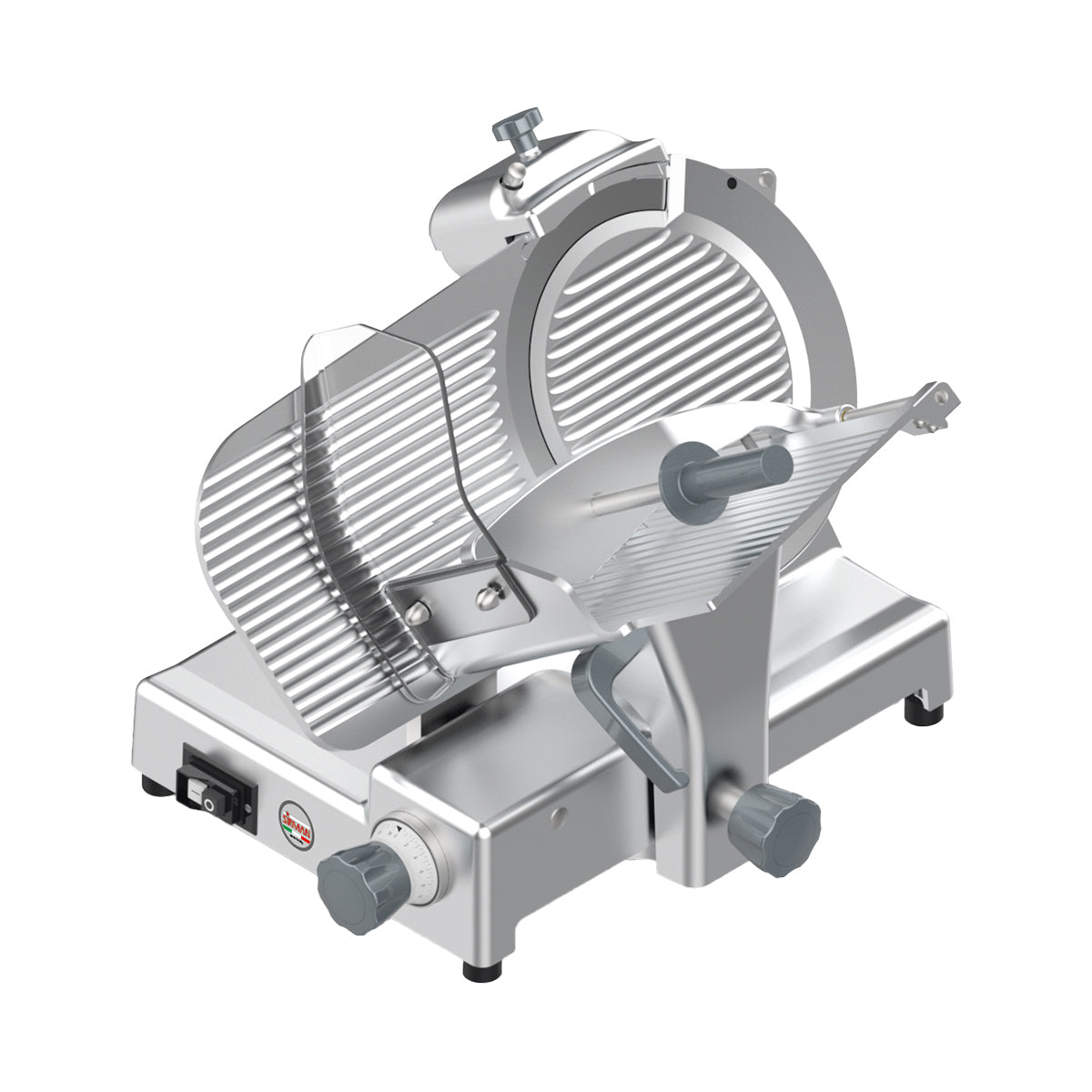 SIRMAN 15354C55G08WNA Commercial Meat Slicer - 14" Blade, Belt-Driven, 1/2 HP 410W 120V, Anodized Aluminum, Gravity Feed