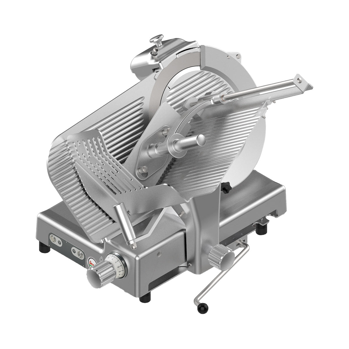 SIRMAN 15359028STNA RAFFAELLO 350 EVO Meat Slicer, 14" Chromium-Plated Blade, Manual Gravity Feed, 410W 120V