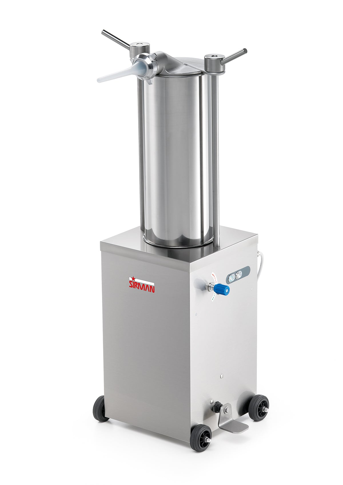 Sirman 40151518 IS 15 IDRA Vertical Hydraulic Electric Sausage Stuffer, 3/4 HP, 110-120V, 15,9 Qt Cylinder Capacity