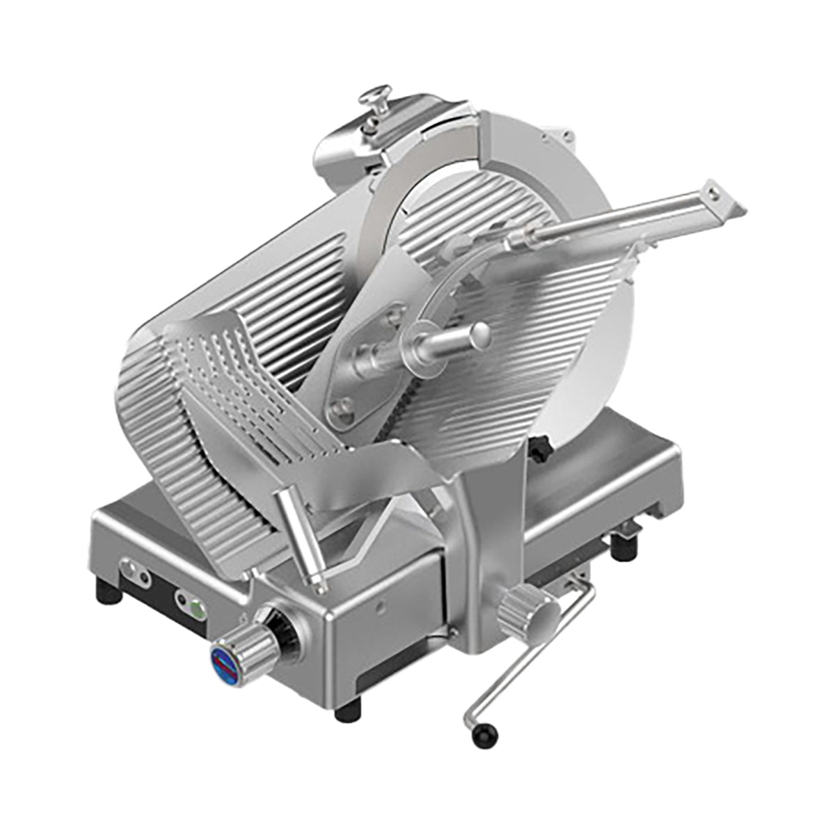 SIRMAN 15359028SNA 14" Chromium-Plated Carbon Steel Blade Meat Slicer, 1/2 HP 410W 120V, Anodized Al, UL/ETL Certified