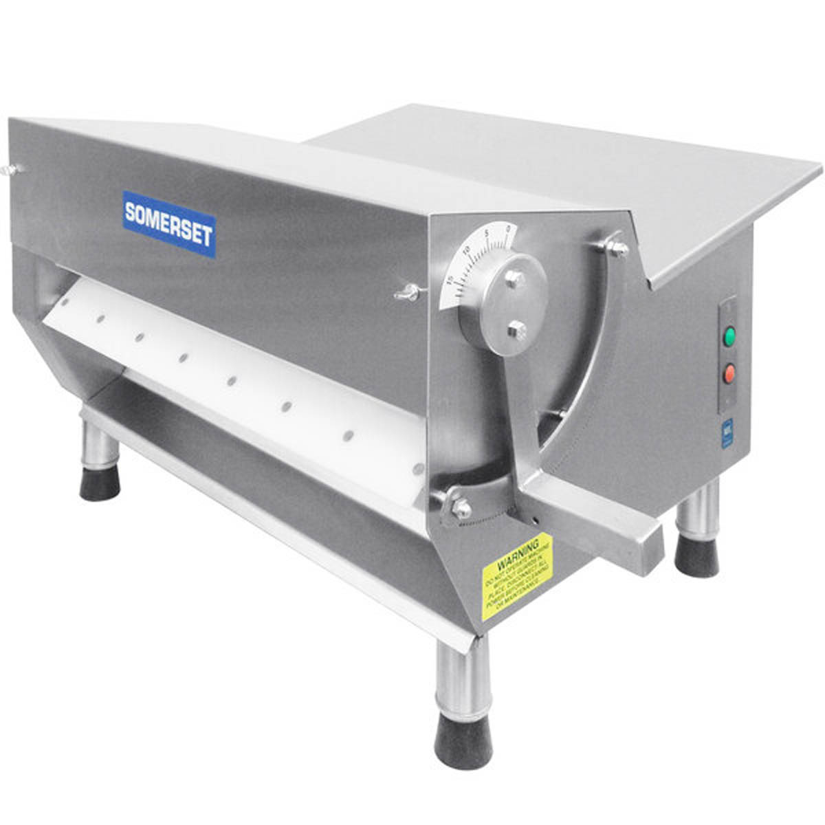 Somerset CDR-600 Countertop Single Pass Dough Sheeter, 30" Synthetic Rollers, Side Operation