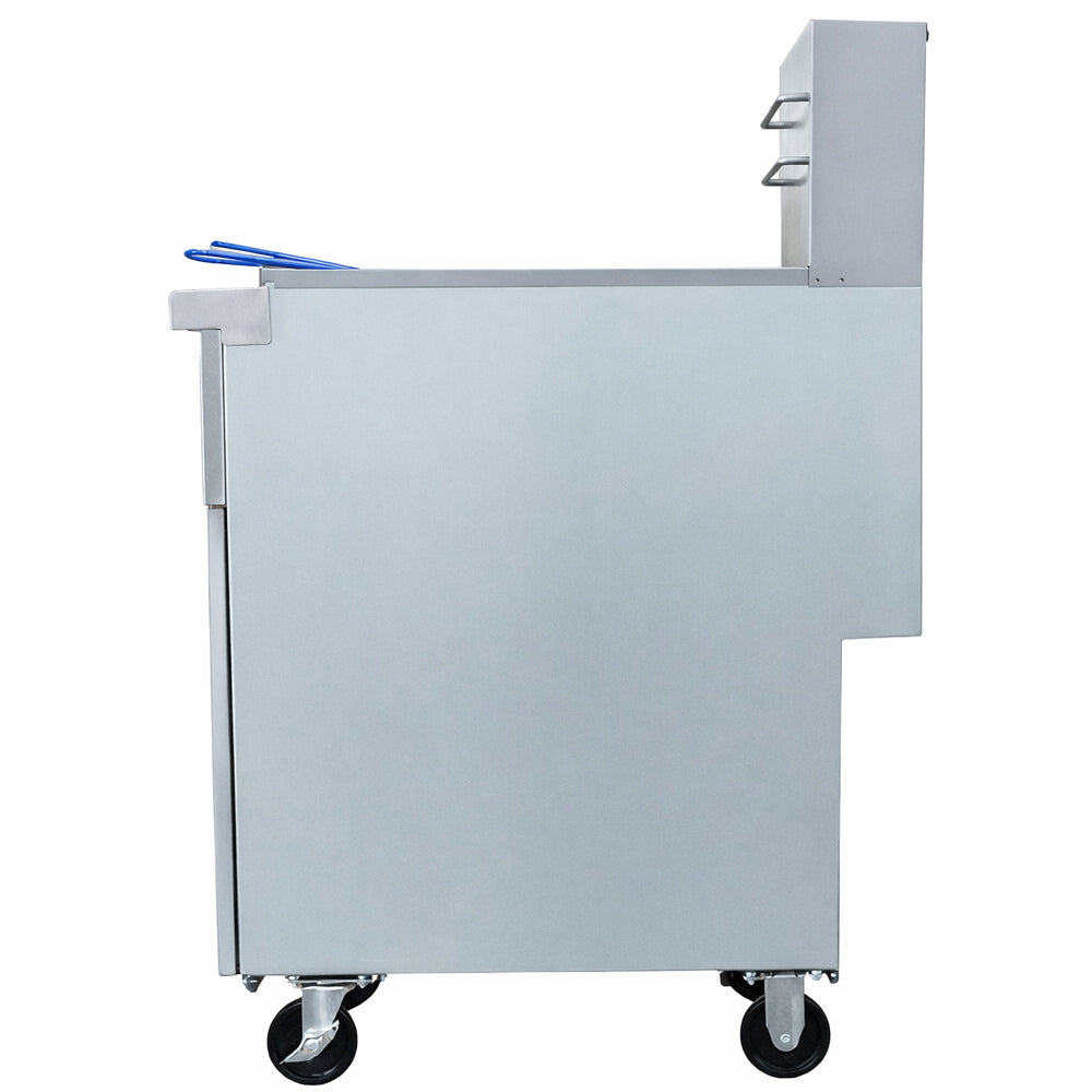 Standard Range SR-EF50-240-3 50 lb. electric floor fryer, side view