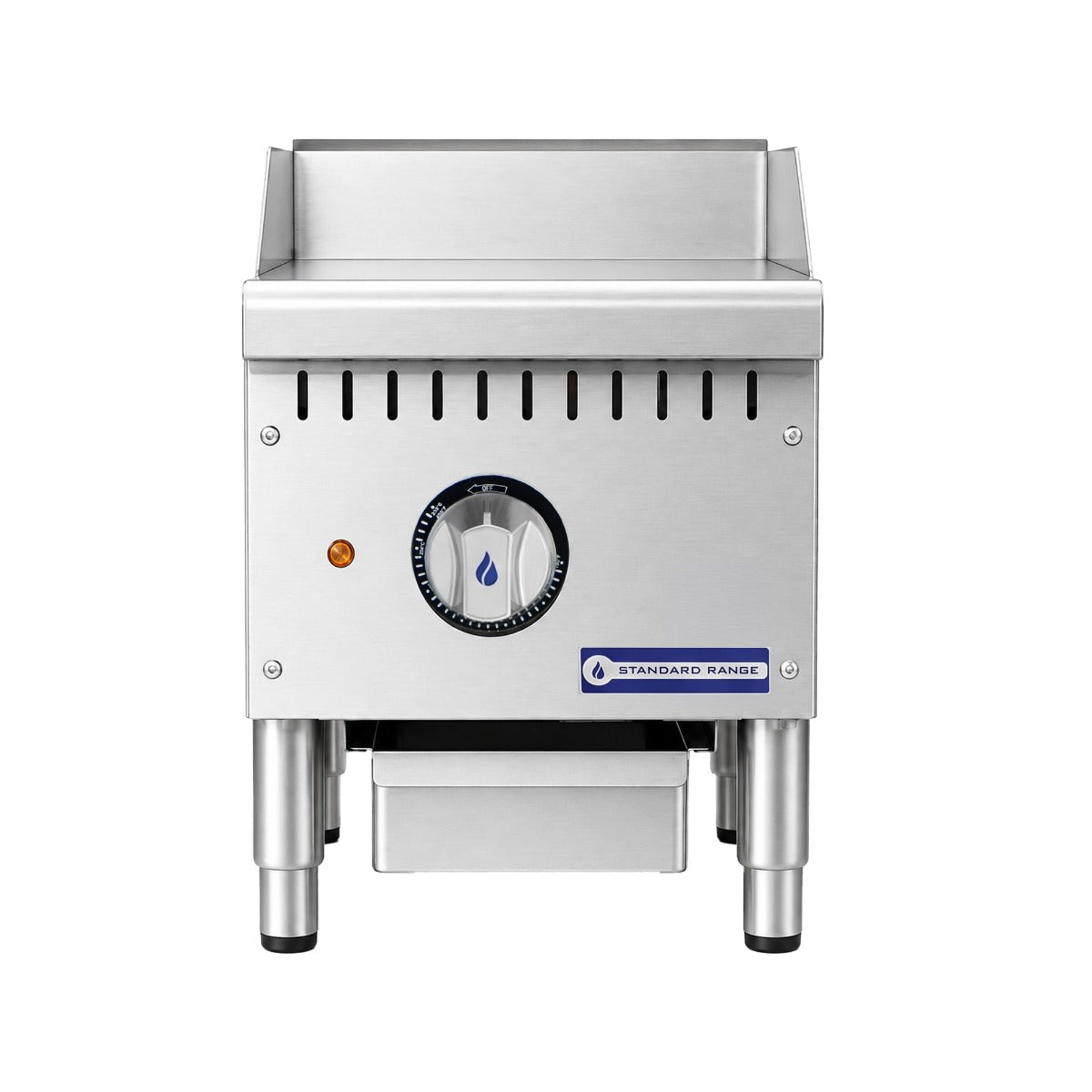 Standard Range SR-EG12 12 inch electric countertop griddle, front view