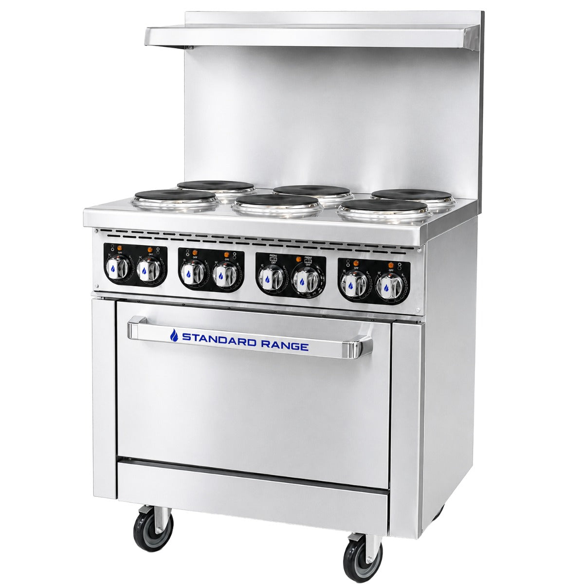 Standard Range SR-ER36-240 36 inch electric range, angled front view