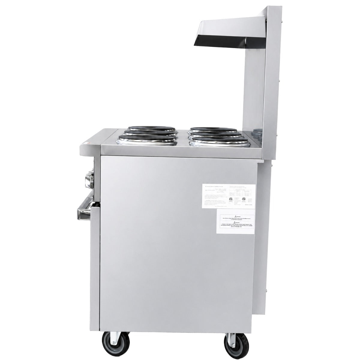 Standard Range SR-ER36-240 36 inch electric range, side view