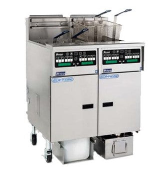 Pitco SSHLV14T-C/FD 34-lb Commercial Gas Fryer β 2 Fry Pots, Computer Controls