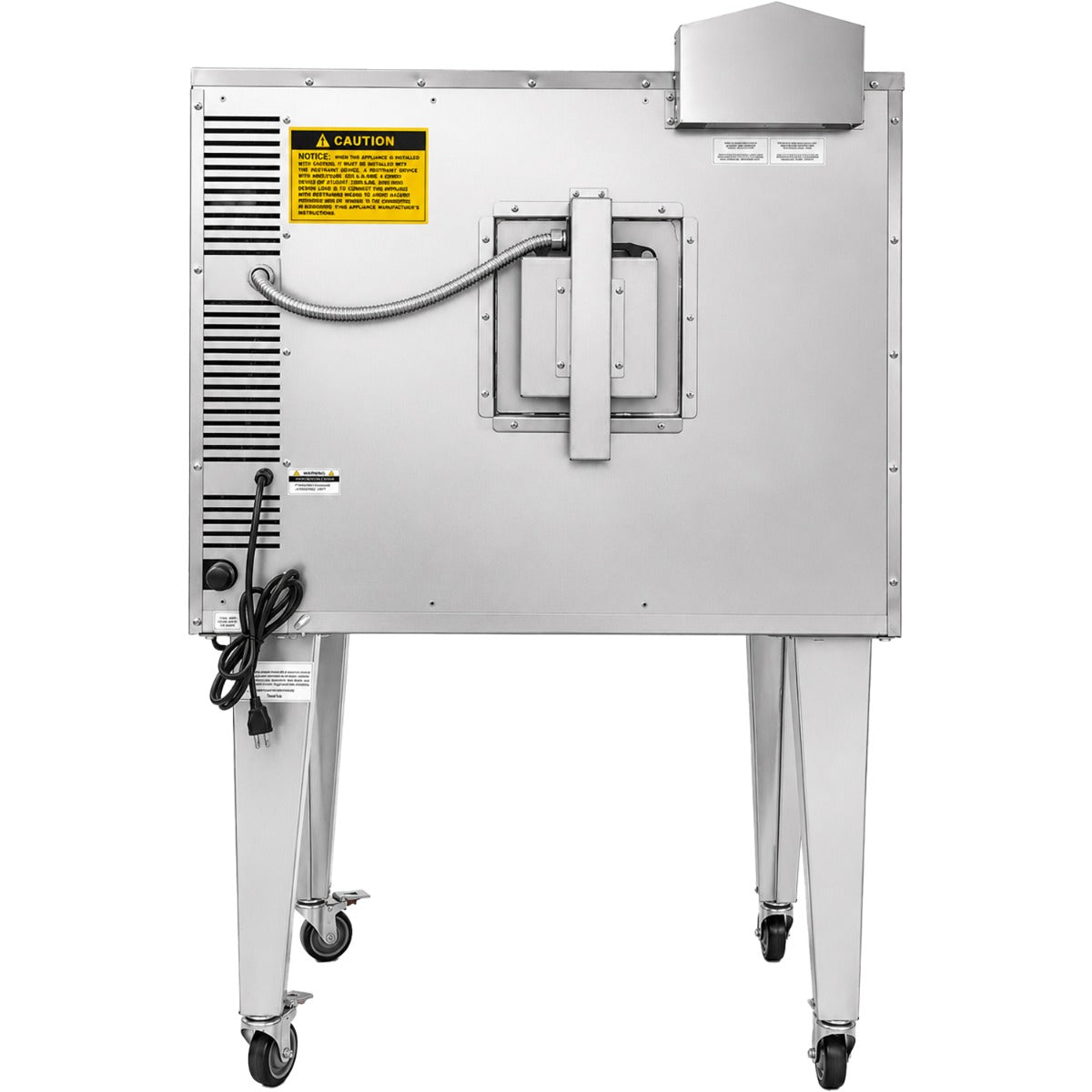 Standard Range SR-COG-SGL single deck gas convection oven, back view with power cord
