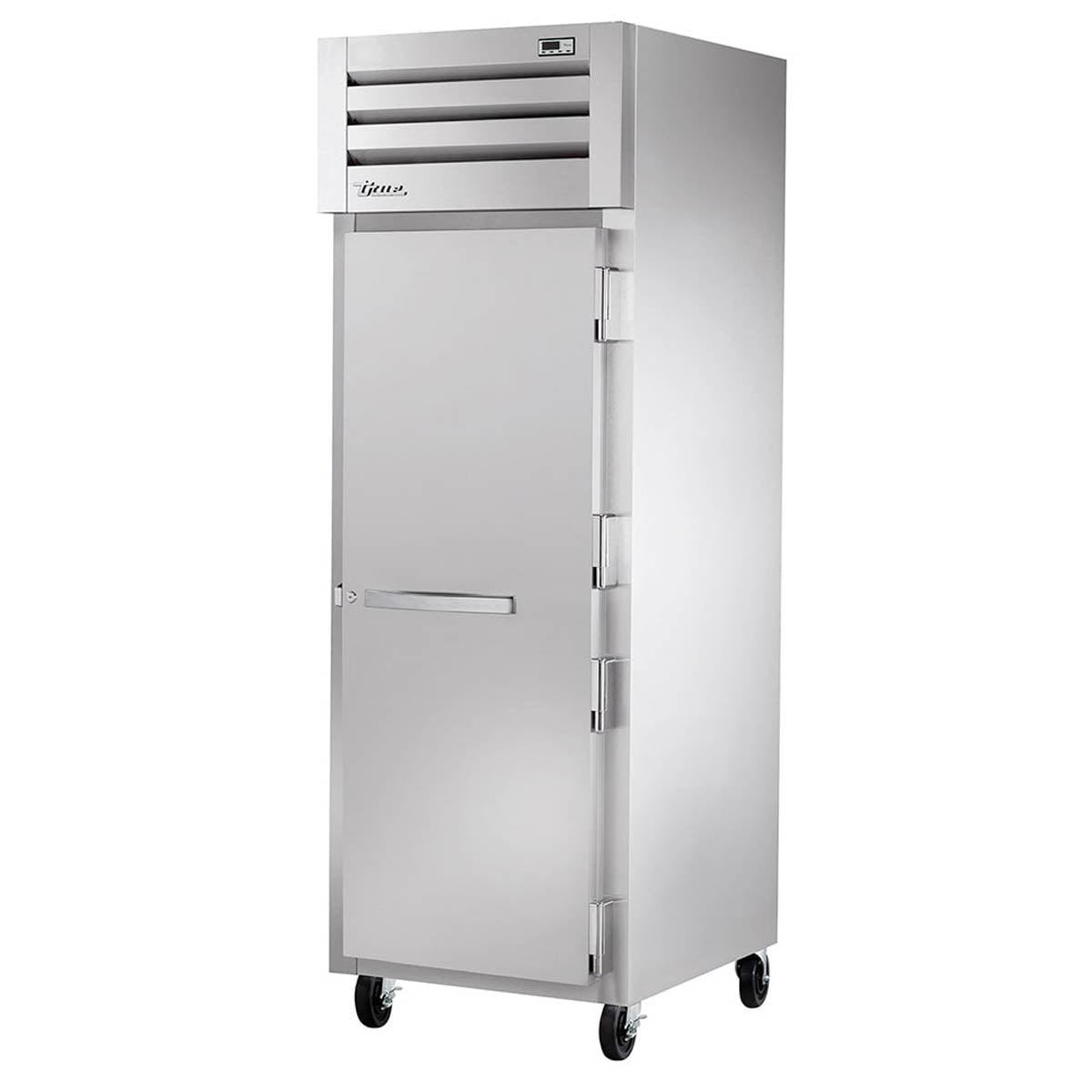 True STG1H-1S 1-door reach-in heated holding cabinet, front angle view, doors closed