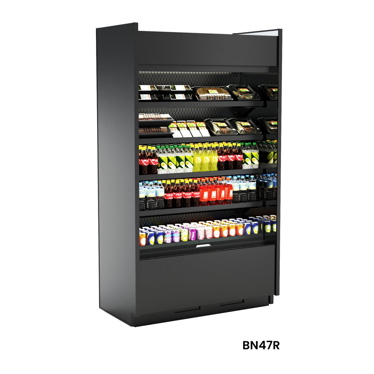 Structural Concepts BN37R 35" Self-Serve Open Air Refrigerated Display Case, 4 Shelves
