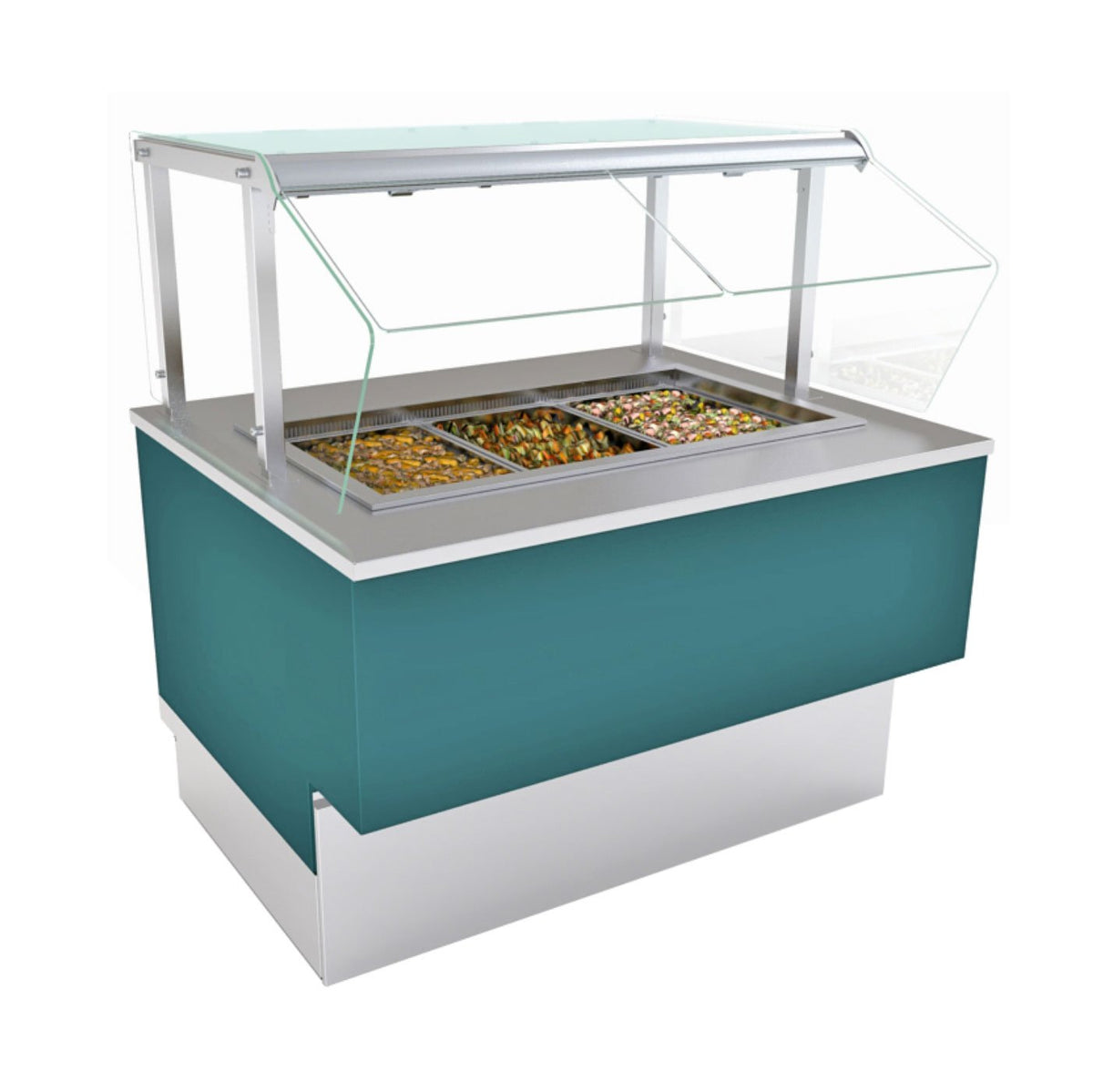 Structural Concepts FB3SS-2R 40" Grocerant Inline Self-Service Refrigerated Display Case, (2) Pan
