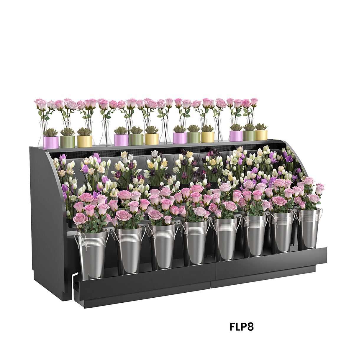 Structural Concepts FLP8 - Allure Refrigerated Merchandiser, 98"W