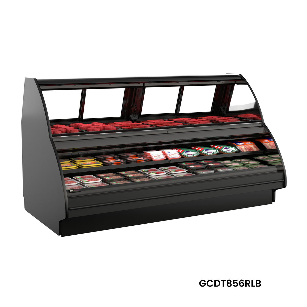 Structural Concepts GCDT856RLB Heated Deli Display, 99.75"W, Front Glass