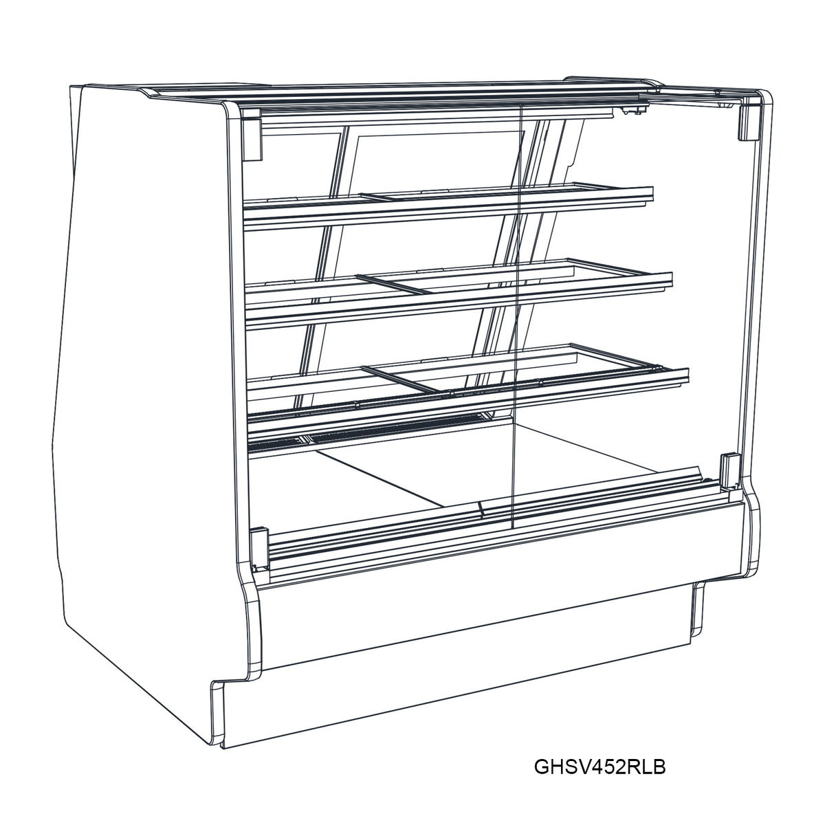 Structural Concepts GHSV1252RLB 146" Refrigerated Display Case