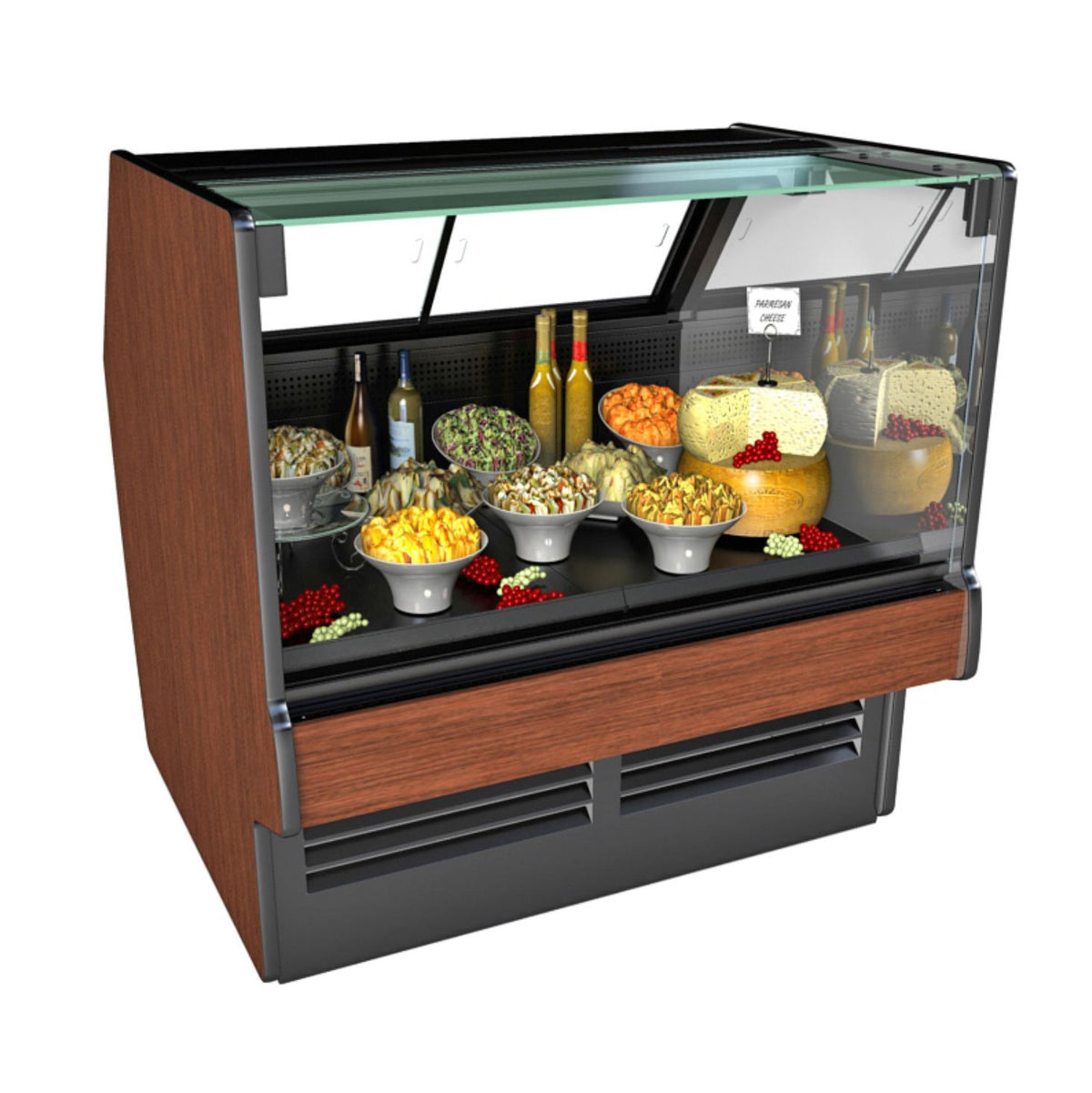 Structural Concepts GLDSV6R 75" Flat Refrigerated Deli Display Case