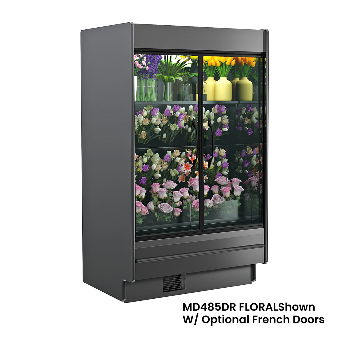 Structural Concepts MD685DR FLORAL - 74-1/4"W x 37-1/8"D x 85-1/2"H Merchandiser