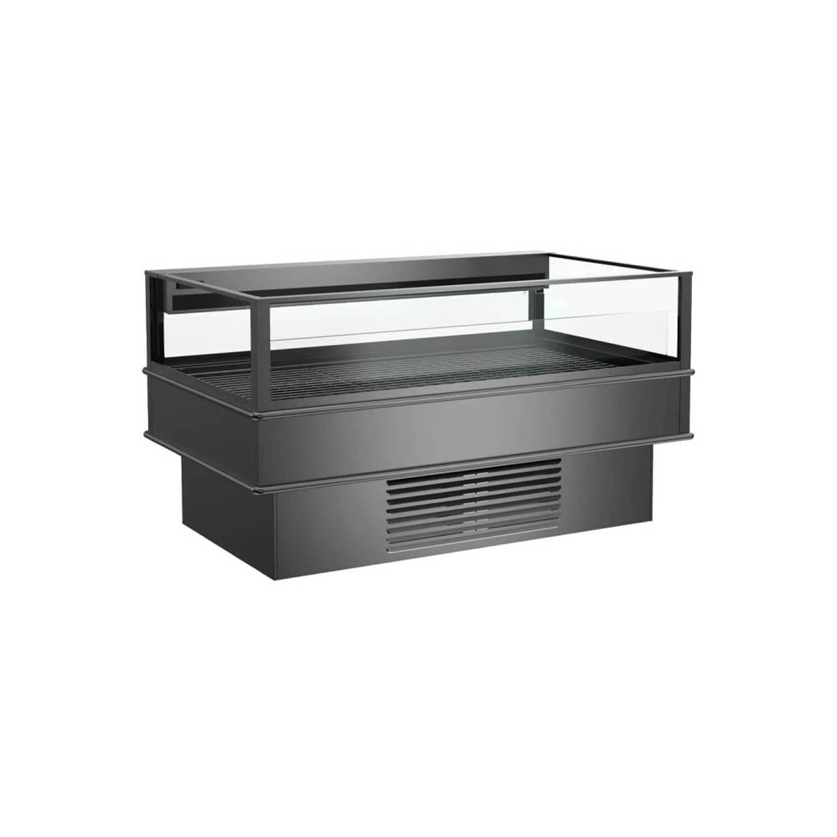 Structural Concepts MI48RF 97" Self-Service Mobile Island Open Air Merchandiser, Dual Temp (Refrigerator/Freezer)
