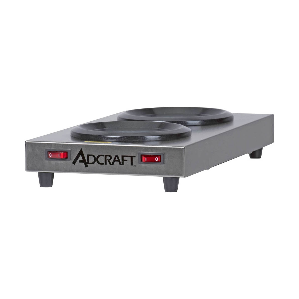 Adcraft SWP Side Warmer Plate w/ (2) Warmers, Manual On/off Switch (for Each Brewer) / 500W - 120V