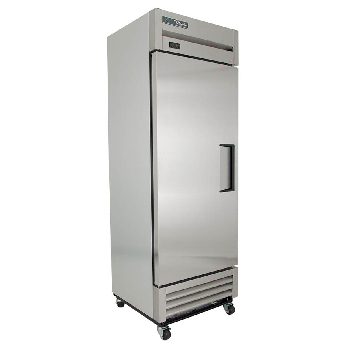 True T-19FZ-HC 1-door solid reach-in freezer, angled front view, left-hinged door