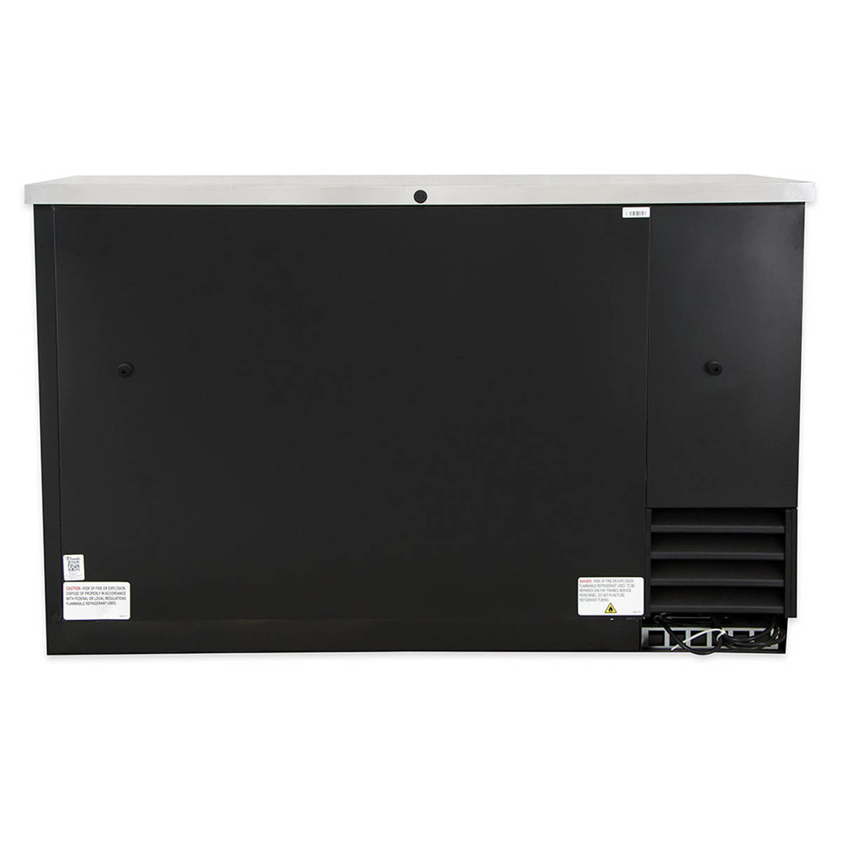 True TBB-2-HC back bar cooler, back view