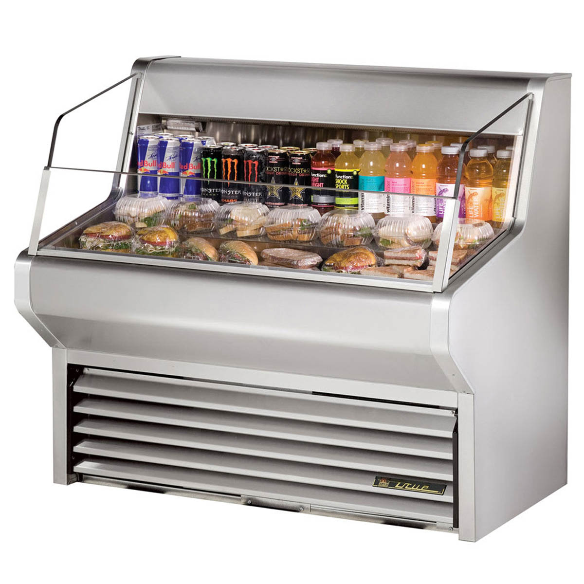 True THAC-48-S-HC-LD True THAC-48-S-LD 48" Horizontal Air Curtain Merchandiser, Stainless Steel, Self Contained, 3 Shelves