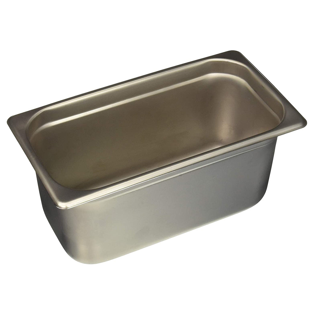 Prepline PFP-13-6 1/3 size stainless steel steam table pan, angled view (representative image)