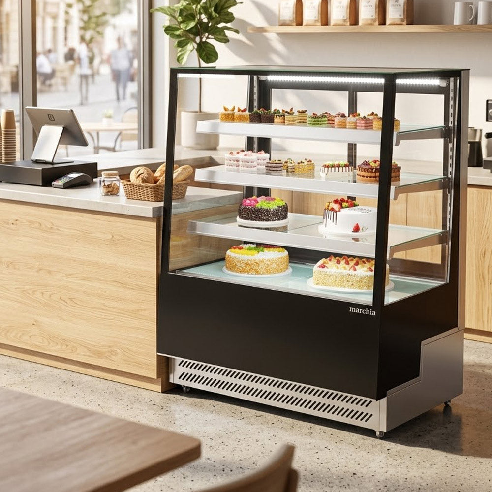 Marchia TMB48 48" Refrigerated Bakery Display Case Straight Glass