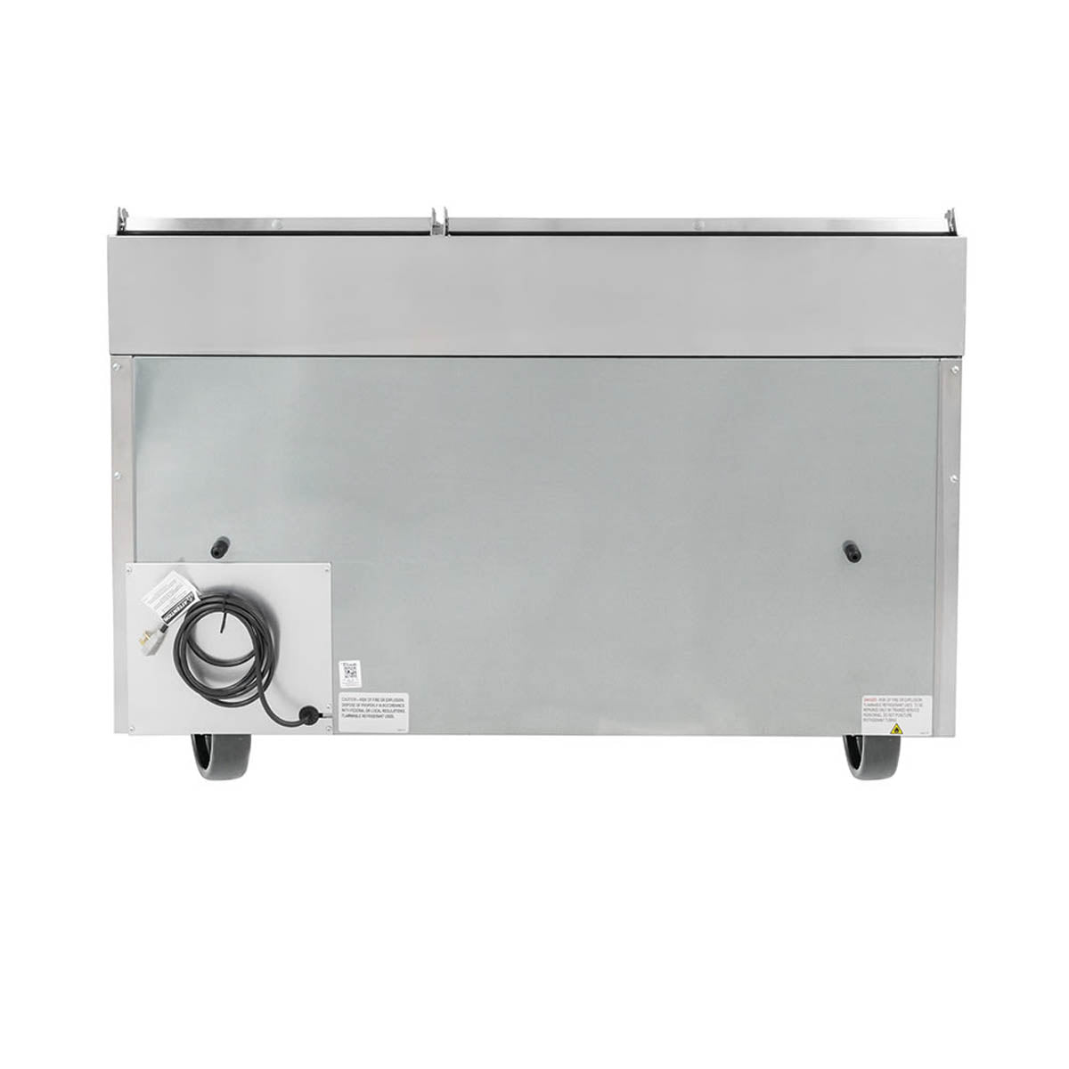 True TPP-AT-60-HC pizza prep table, back view with power cord