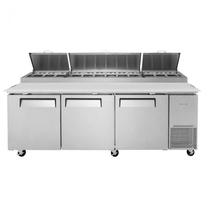 Turbo Air TPR-93SD-N 3 Solid Doors Pizza Prep.Table