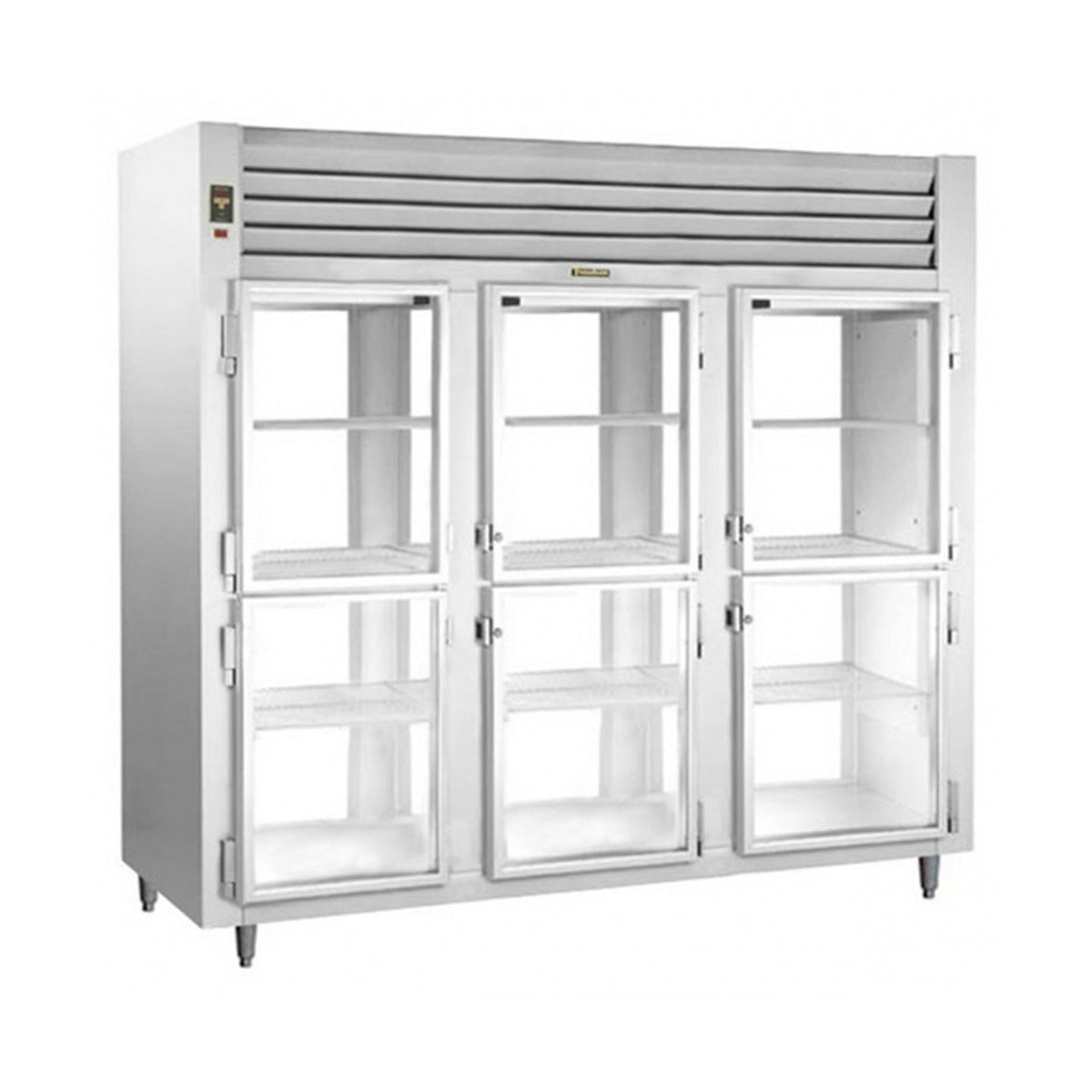 Traulsen AHT332NP-HHG 76.31-Inch Pass-Thru Remote Glass Door Refrigerator — 12 Doors