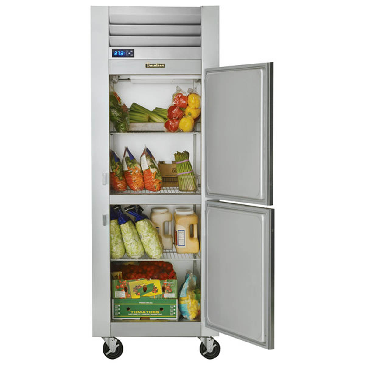 Traulsen G10000 1-Section Reach-In Refrigerator, Right-Hinged Half Doors