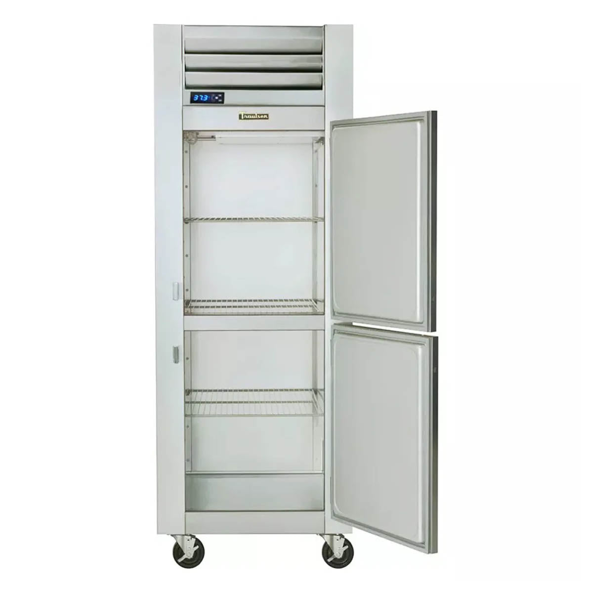 Traulsen G10002P 1-Section Pass-Thru Refrigerator, 4 Half Doors