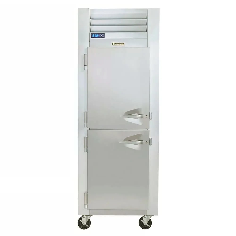 Traulsen G10005P 1-Section Pass-Thru Refrigerator, 4 Half Doors