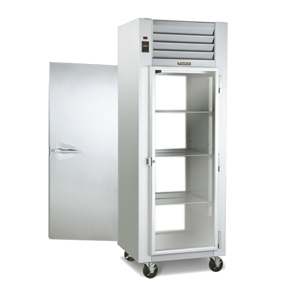 Traulsen G16052-032 29.88-Inch Pass-Thru Glass Door Refrigerator — 2 Doors