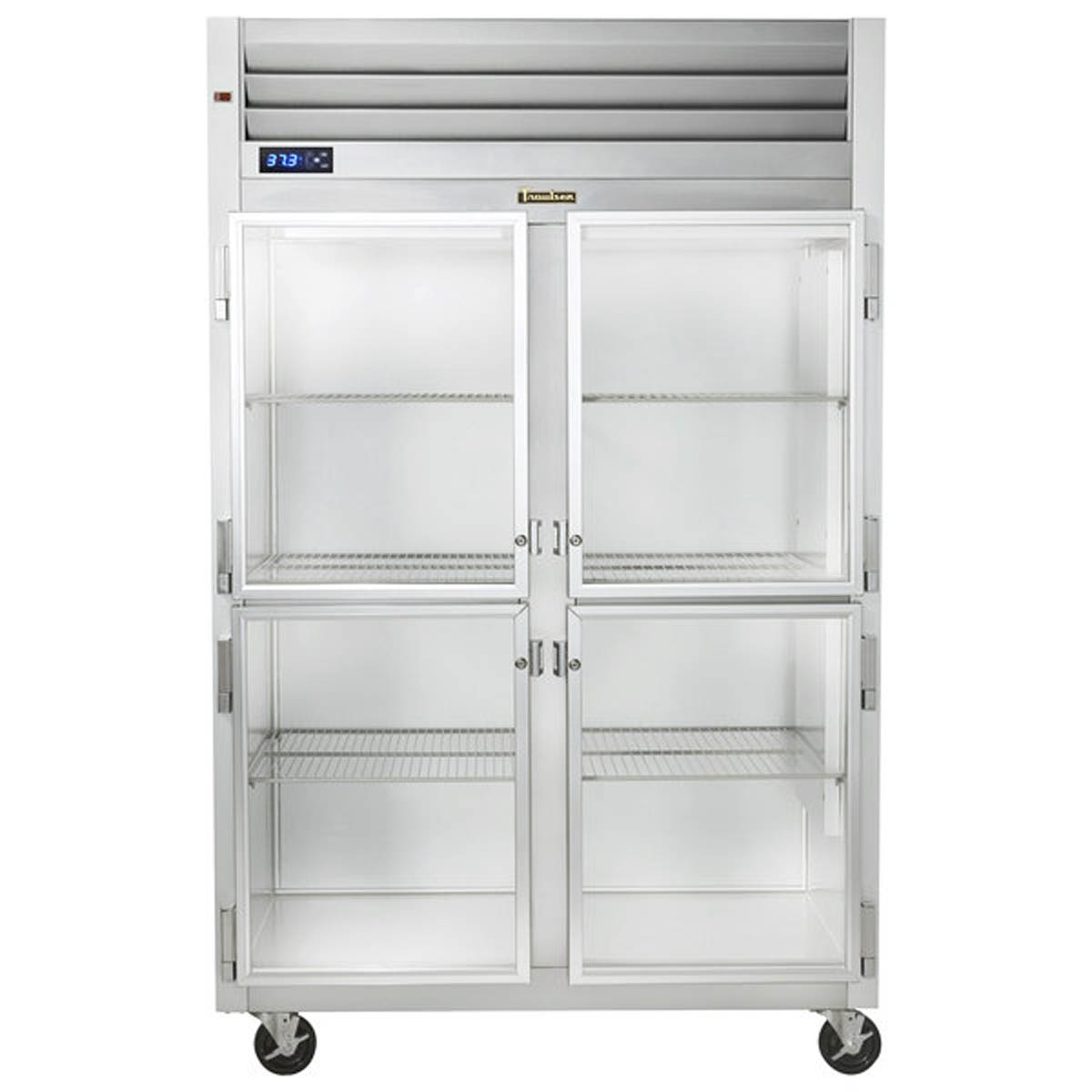 Traulsen G21000 2-Section Glass Half-Door Reach-In Refrigerator