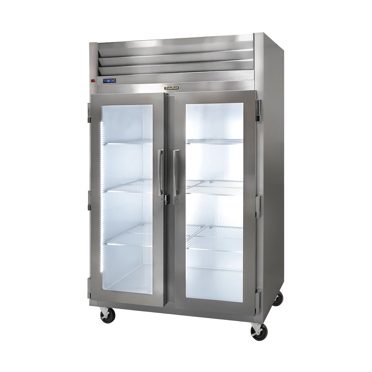 Traulsen G21010-043 Two-Section Glass Door Merchandiser Refrigerator