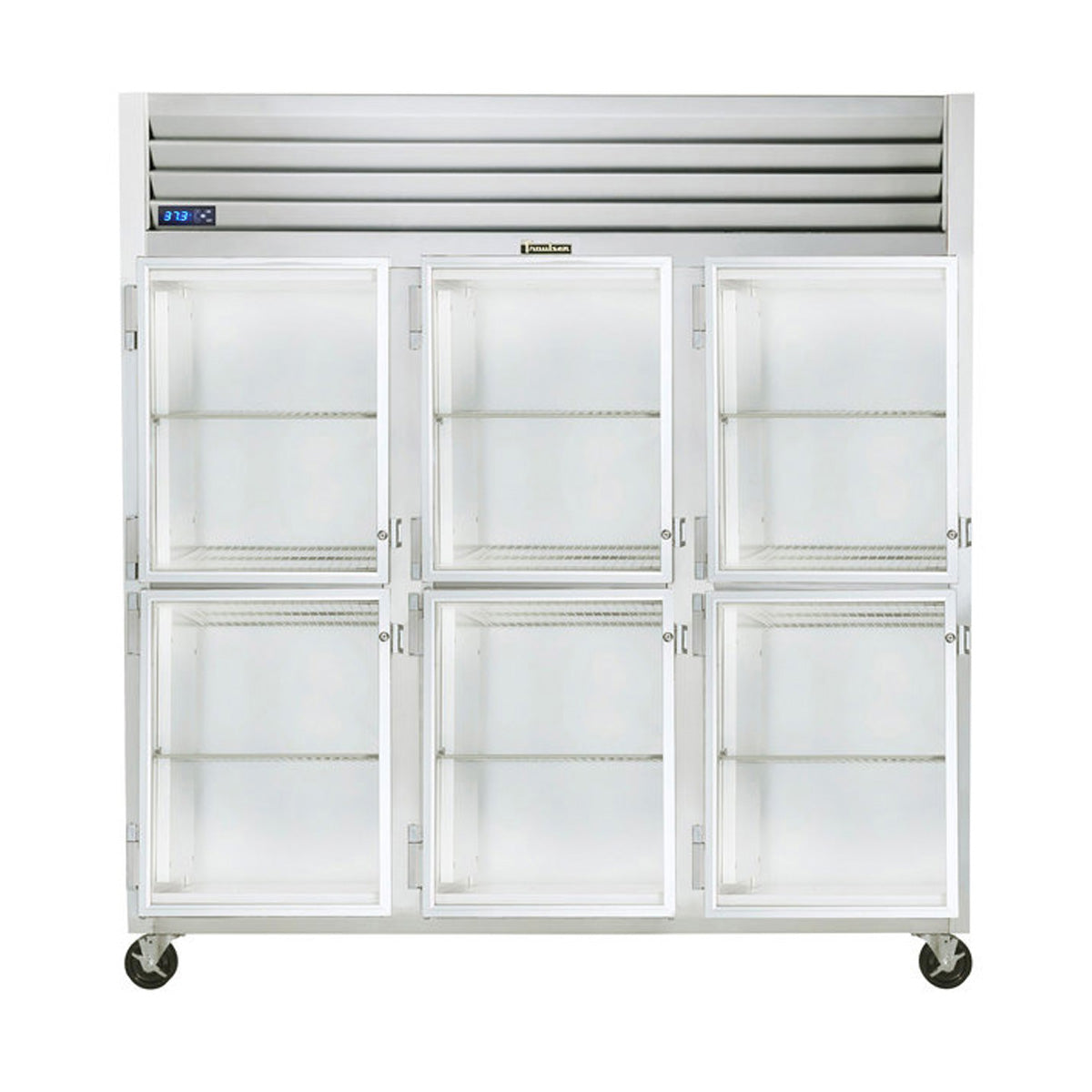 Traulsen G3200- 76.31-Inch Reach-In Glass Door Refrigerator — 6 Doors