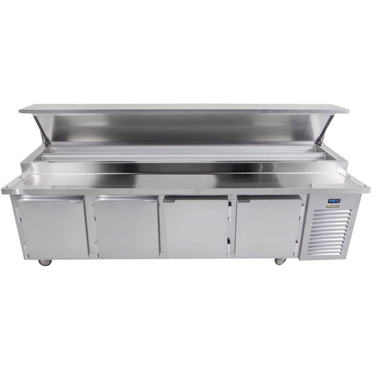 Traulsen TB113SL2S 113 in. Four-Door Glycol Pizza Prep Table