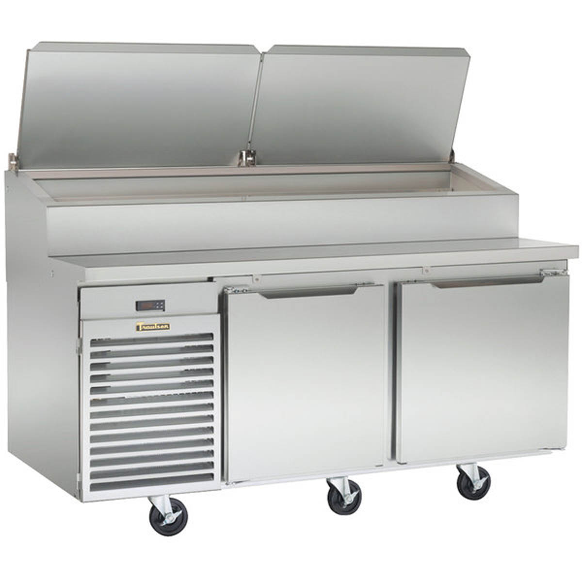 Traulsen TS072HT 72-Inch Pizza Prep Table, 2 Doors, 10-Pan Rail