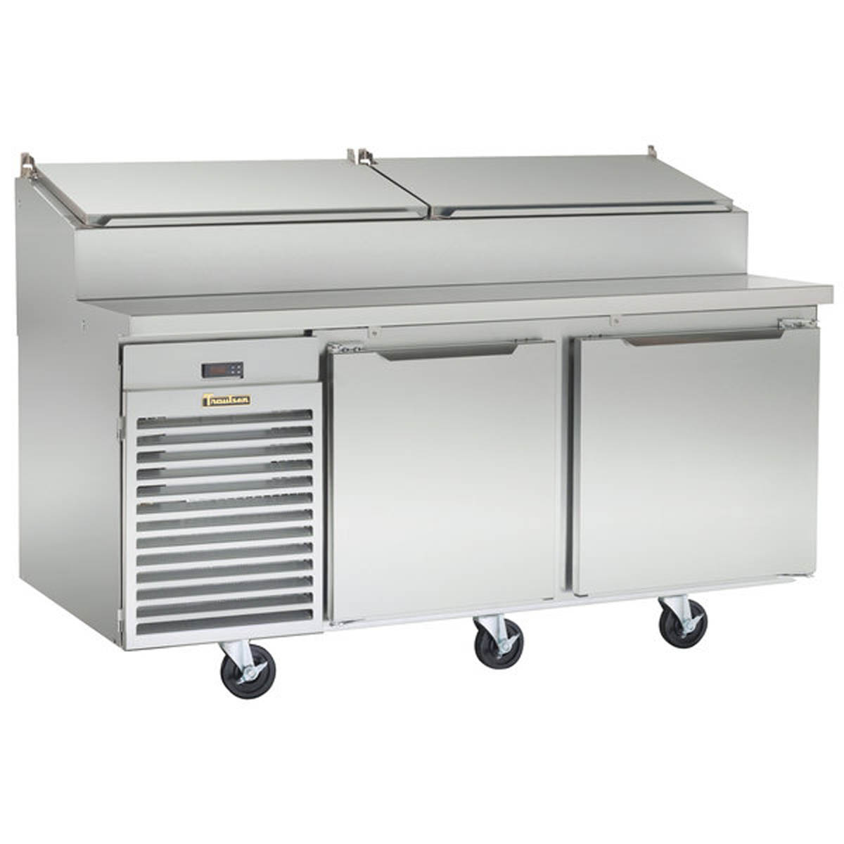 Traulsen TS072HT 72-Inch Pizza Prep Table, 2 Doors, 10-Pan Rail