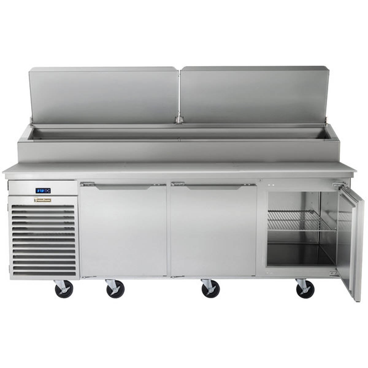 Traulsen TS090HT 90-Inch 3-Door Refrigerated Pizza Prep Table