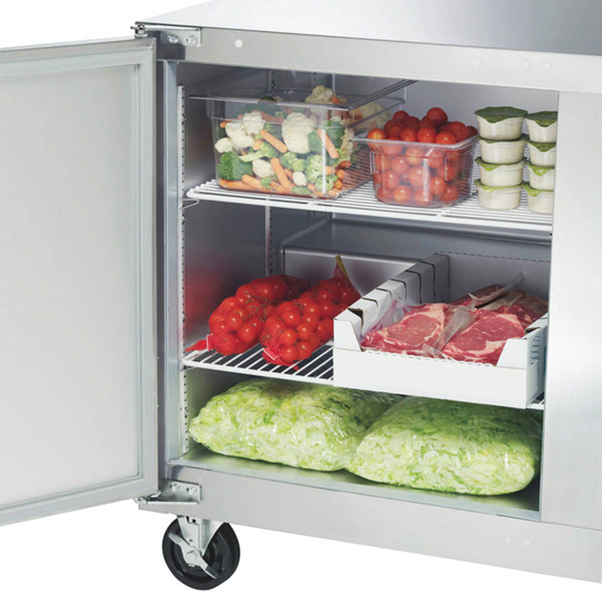 Traulsen UHT72-LL-SB 72-Inch Two-Door Undercounter Refrigerator