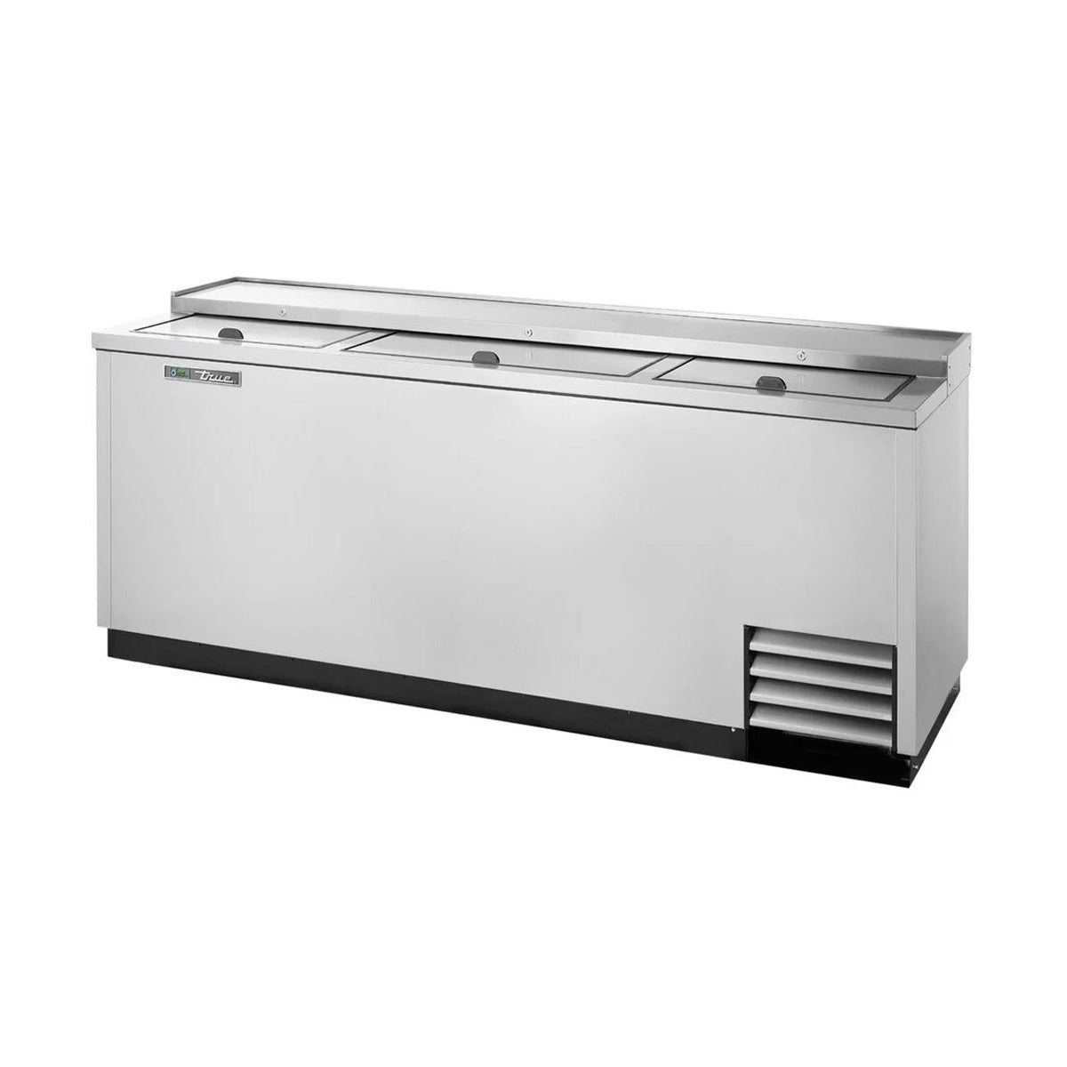 True TD-80-30-S-HC deep well bottle cooler, stainless steel, front angle view