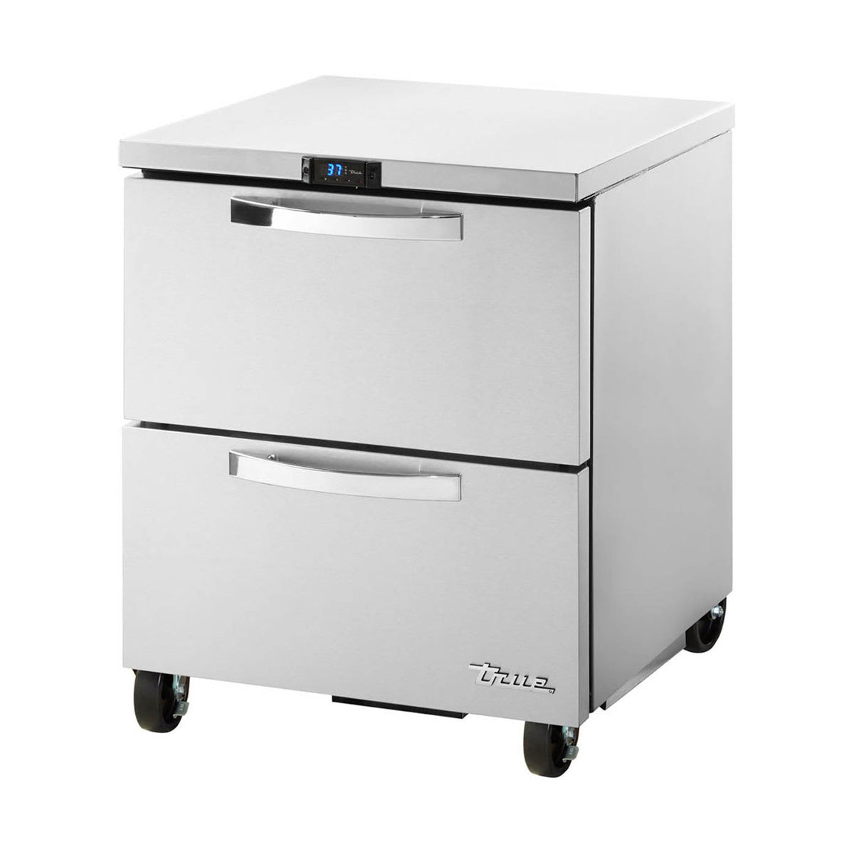 True TUC-27D-2-HC~SPEC3 2-drawer undercounter refrigerator, front angle view