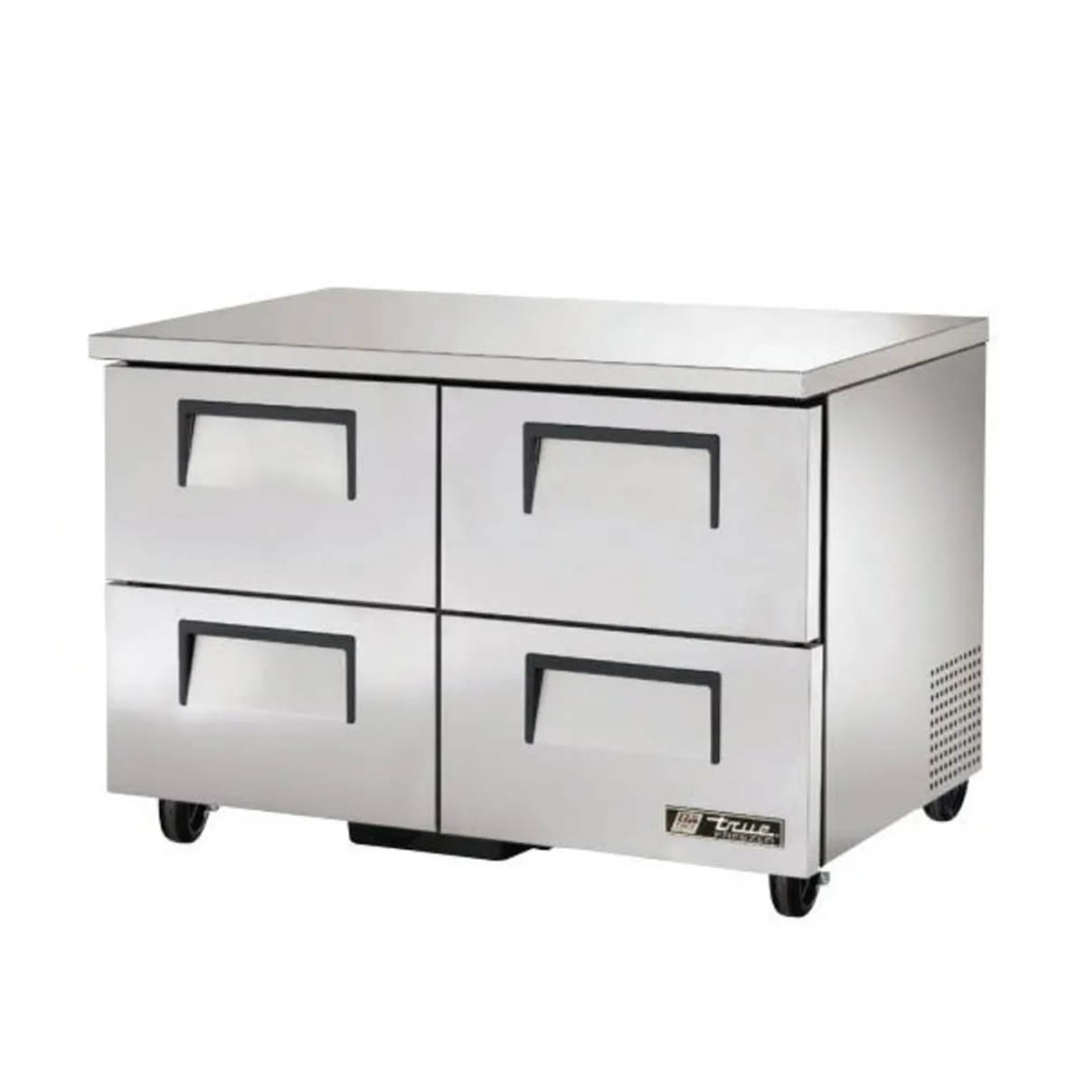True TUC-48F-D-4-HC 4-drawer undercounter freezer, front angle view